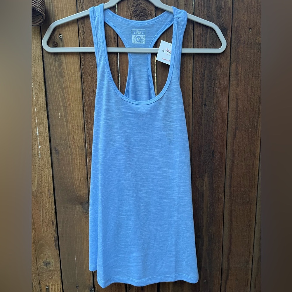 2💎/$22~Sexy Basics NWT Active Everyday Flowy RacerBack Workout Tank Top~Medium